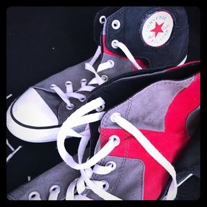 Tri-color Two-fold  Chuck T Unisex Shoes M 10-W-12